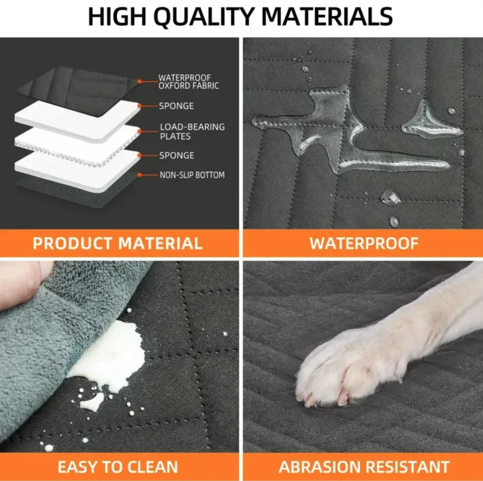 Pet mat made of waterproof, easy-to-clean, abrasion-resistant material with dog paw